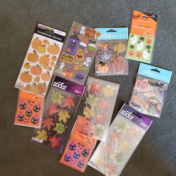 20+ Packs Fall Halloween Sticker Lot - Picture 3 of 17